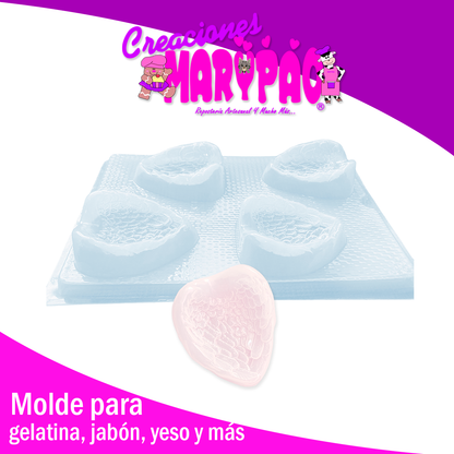 Molde Alas 3d Para Bebe Acostado Jabon Gelatina ángel