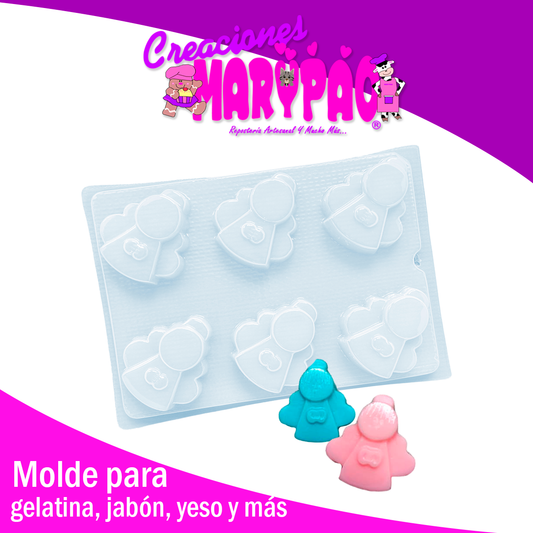 Molde Angelito Jabon Gomita Chocolate