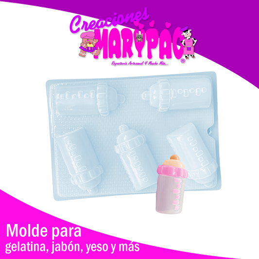 Molde Biberon Mamila Baby Shower Para Jabon Gelatina Gomita