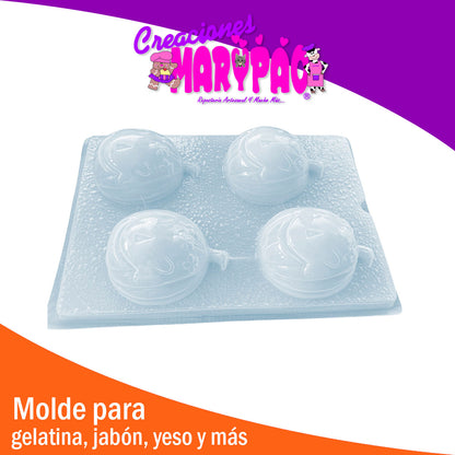 Molde Calabaza 2022 Grande Halloween Jabon Gelatina Vela