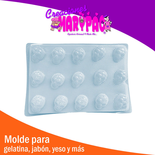Molde Calavera Chica Halloween Dia de Muertos Chocolate Gomita Gelatina