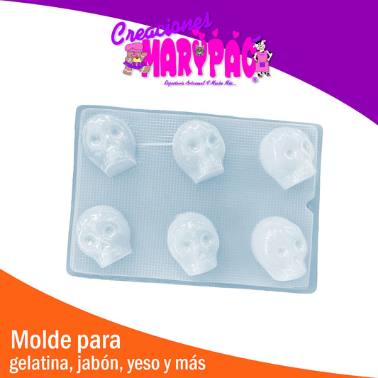 Molde Calavera De Azúcar Halloween - Día De Muertos