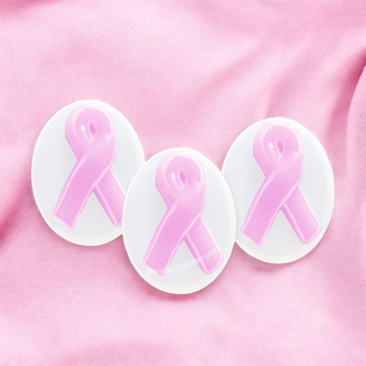 Molde Moño Cáncer de Mama Jabones Gelatinas Figuras de Yeso ...