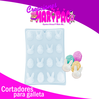 Molde Para Gelatina Conejo Huevito Pascua Jabones Yeso