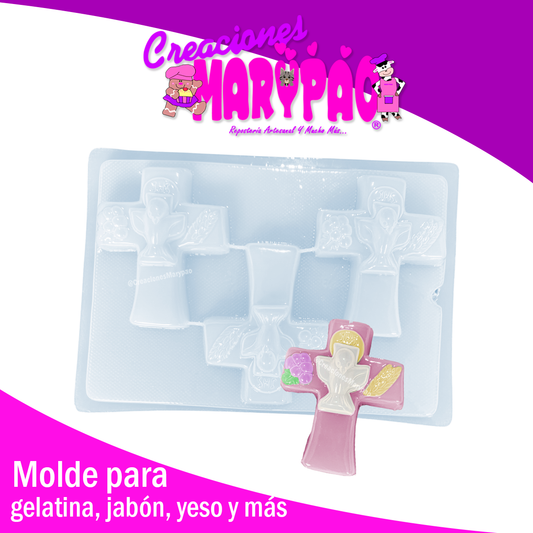 Molde Cruz Cáliz Comunión Jabón Yesitos Gelatina