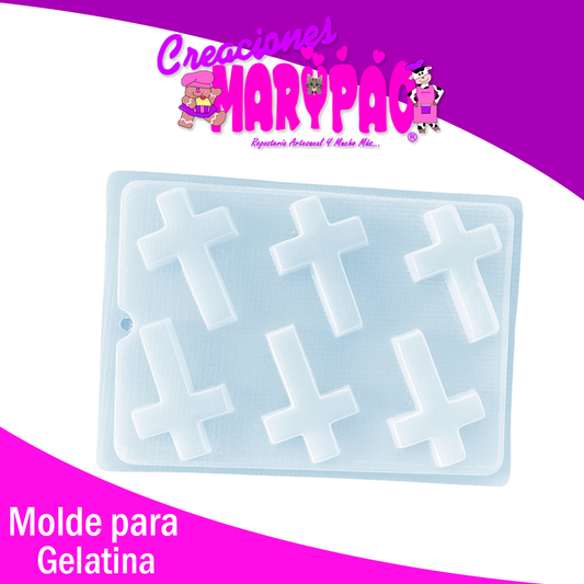 Molde Cruz Jabón Gomita, gelatina