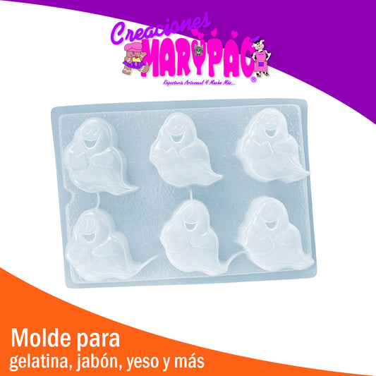 Molde Fantasma Halloween Dia de Muertos Chocolate Gomita Gelatina