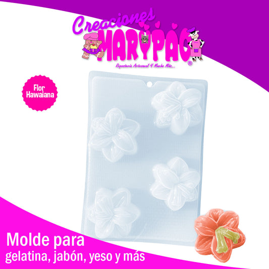 Molde Flor Hawaiana De Gelatina Gomita