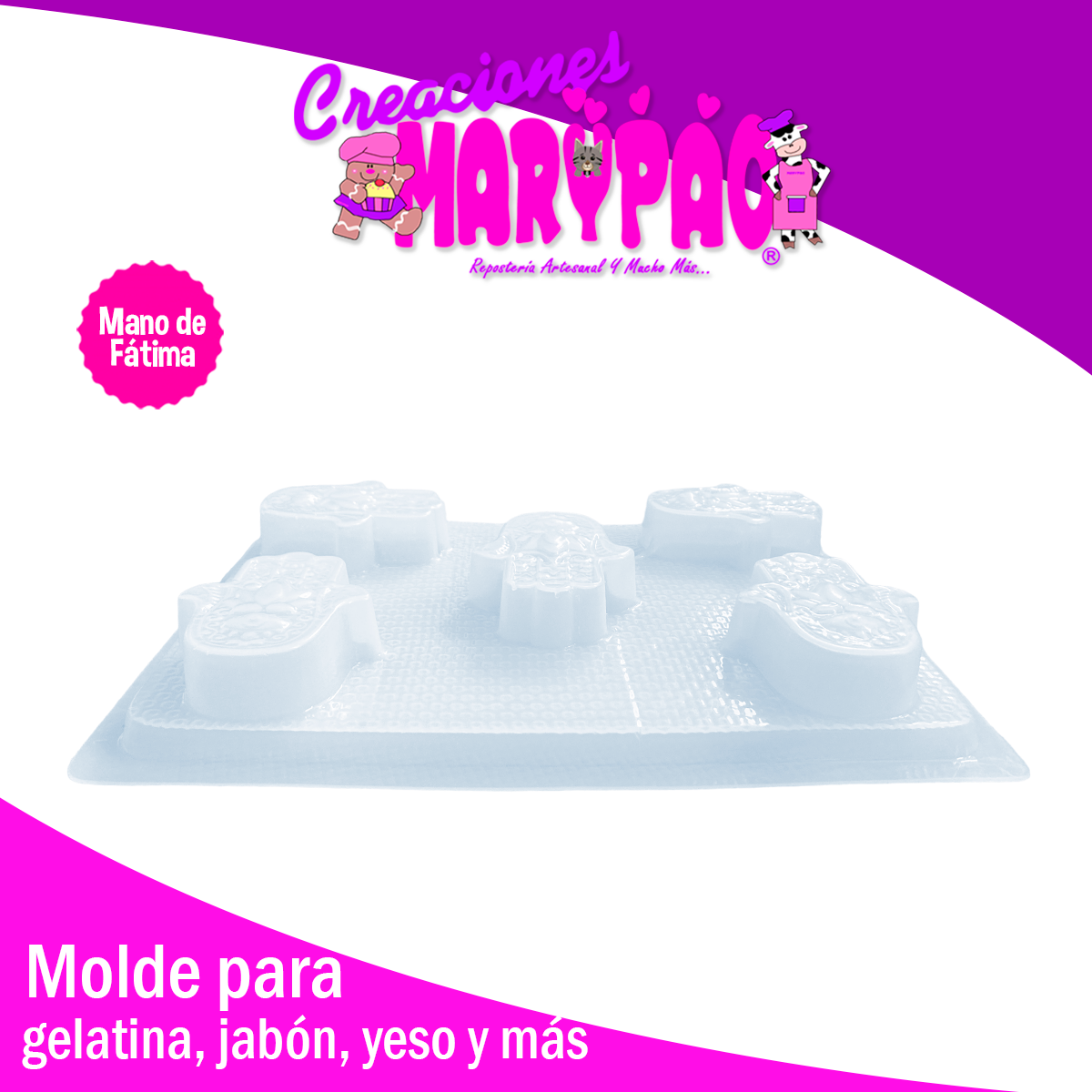 Molde Mano De Fatima Para Jabon Chocolate Gelatina Vela