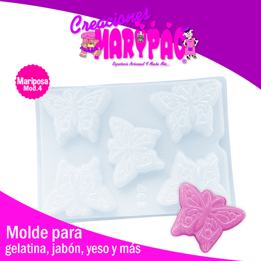 Molde Mariposas Jabones Gelatinas Figuras de Yeso