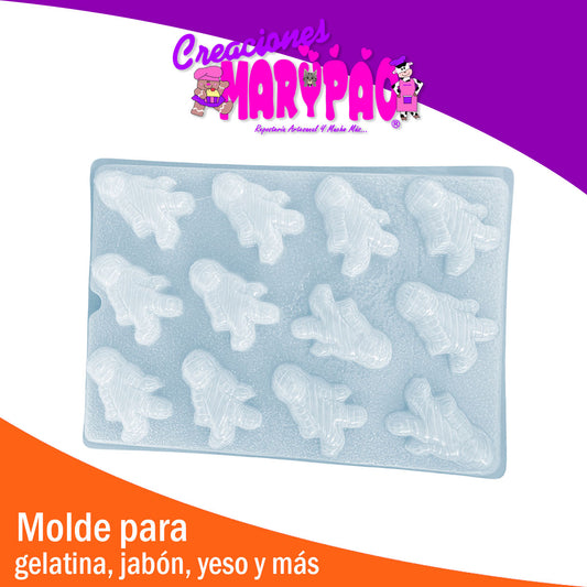Molde Momia Halloween Dia de Muertos Chocolate Gomita Gelatina