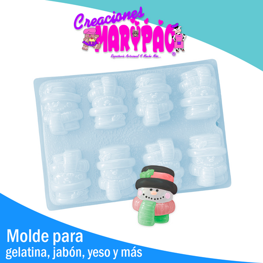 Molde Muñeco De Nieve Navidad