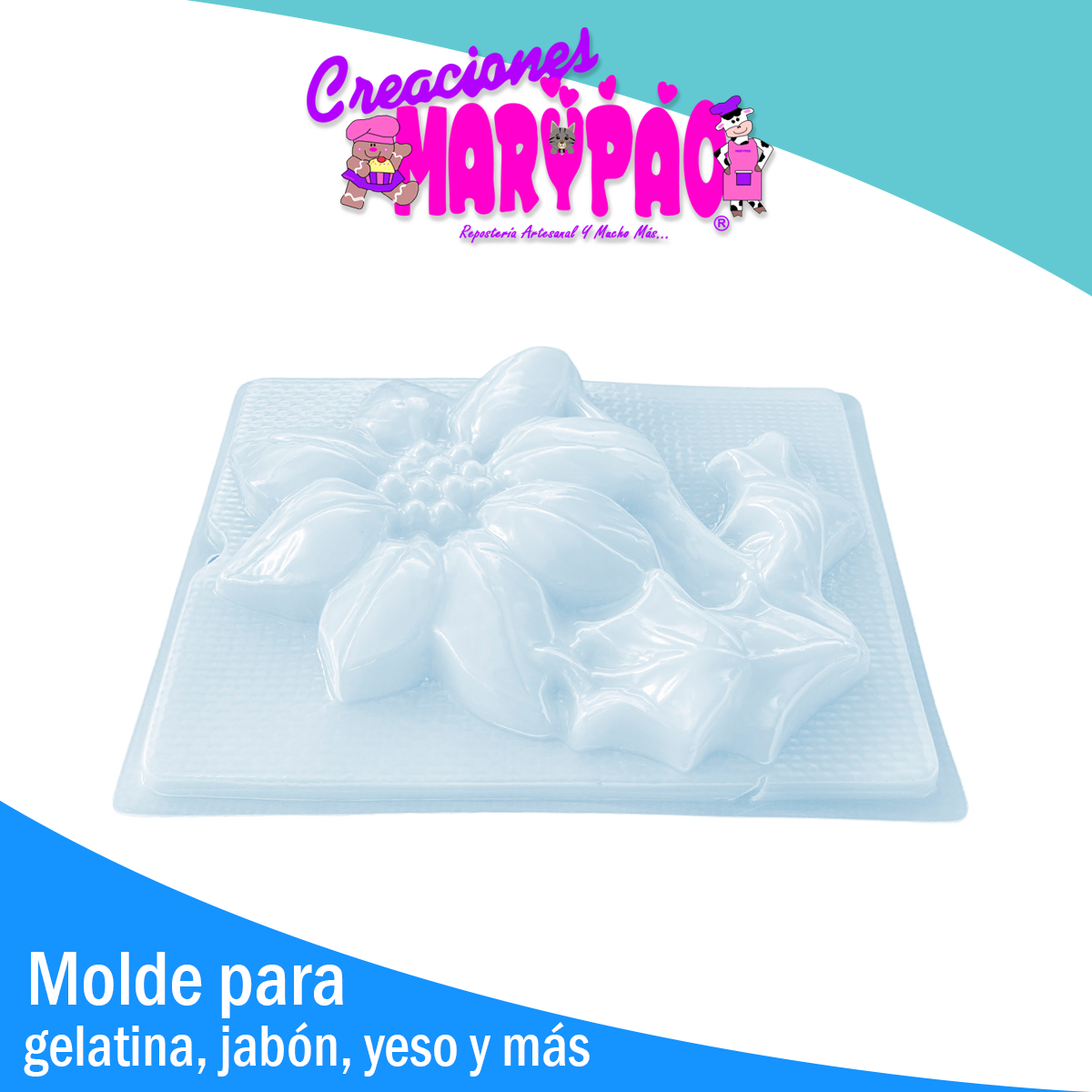 Molde Nochebuena Navidad Gelatinas Yeso