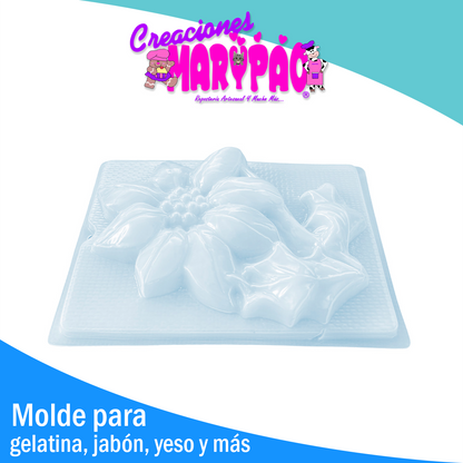 Molde Nochebuena Navidad Gelatinas Yeso