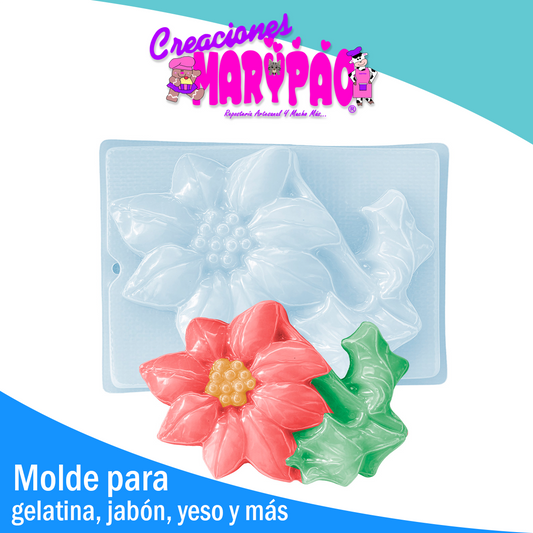 Molde Nochebuena Navidad Gelatinas Yeso