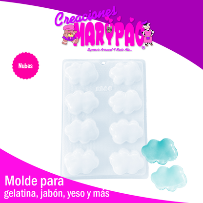 Molde Nube Para Unicornios Jabon Gelatina Resina Chocolate