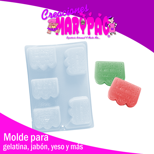 Molde Papel Picado Fiestas Patrias México