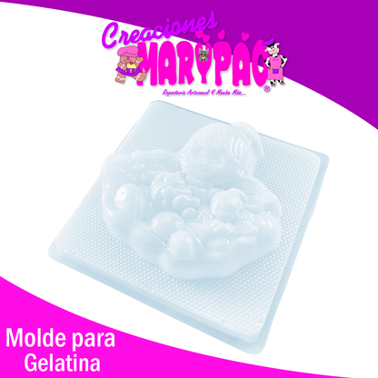 Molde Para Gelatina Angelito Bautizo Comunión Mod.25