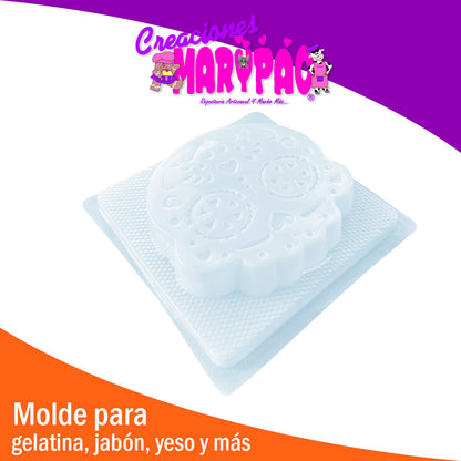 Molde Para Gelatina Calavera Dientes Día De Muertos