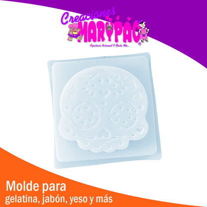 Molde Para Gelatina Calavera Dientes Día De Muertos
