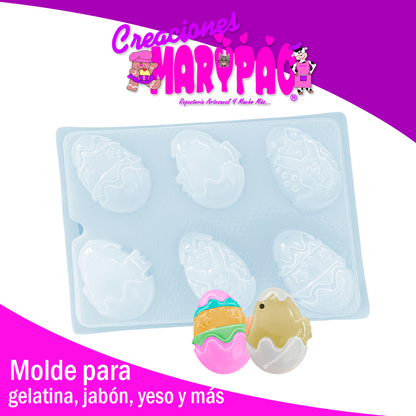 Molde Para Gelatina Huevo Pascua Huevito ✨🐰