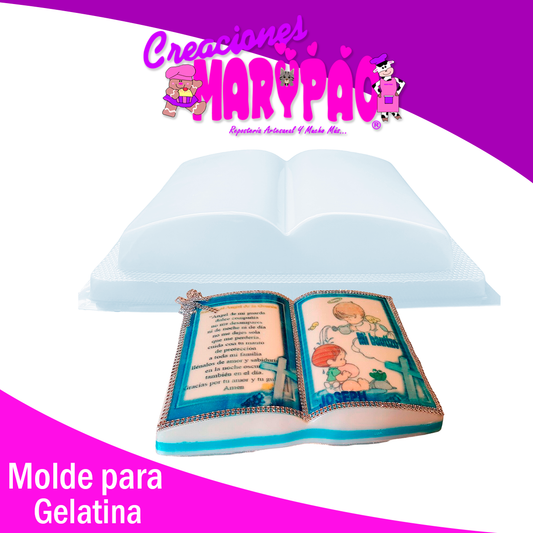 Molde Para Gelatina Libro Comunión Para Transfer