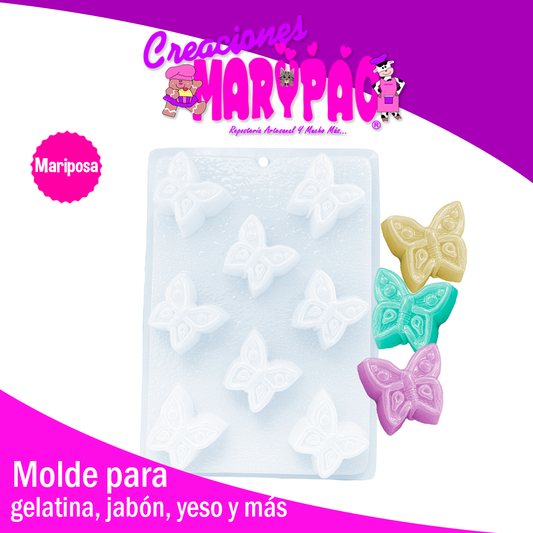 Molde Para Gelatina Mariposa Chocolate Gomita Resina