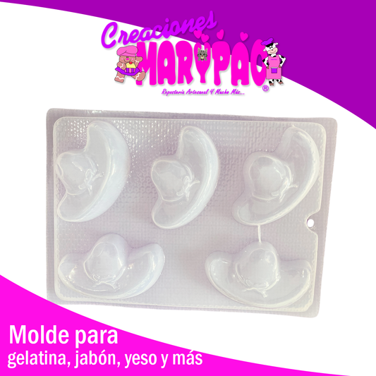 Molde Para Gelatina Sombrero de Charro Fiesta Patrias Jabon