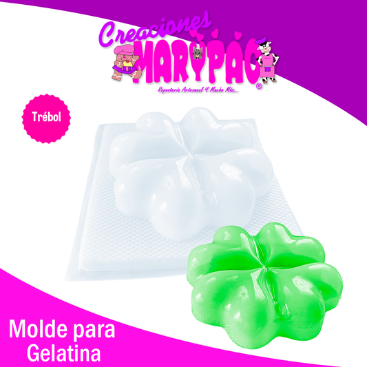 Molde Para Gelatina Trébol Corazones Mod.19