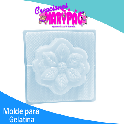 Molde Para Gelatinas Nochebuena Navidad