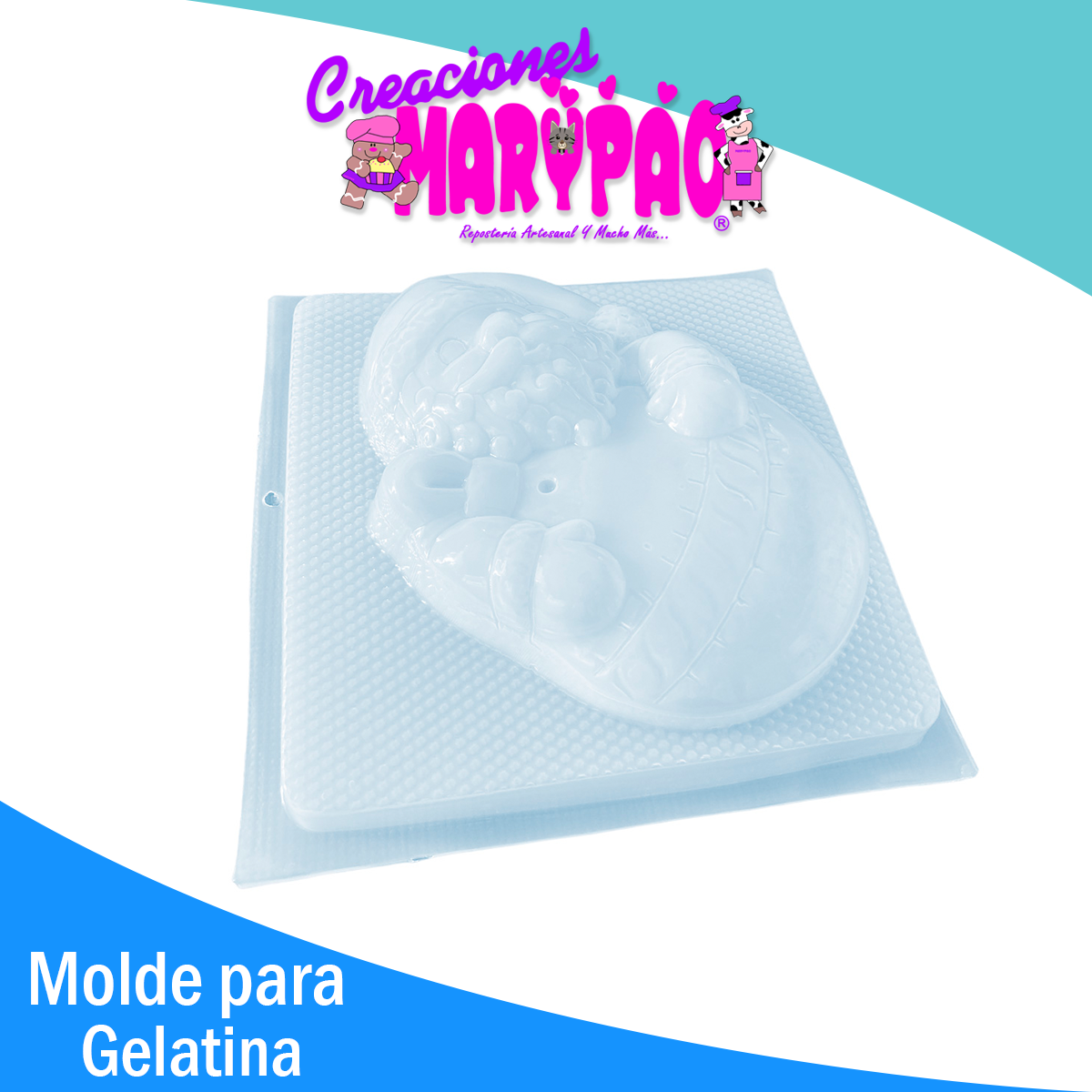 Molde Para Gelatinas Santa Esfera Navidad