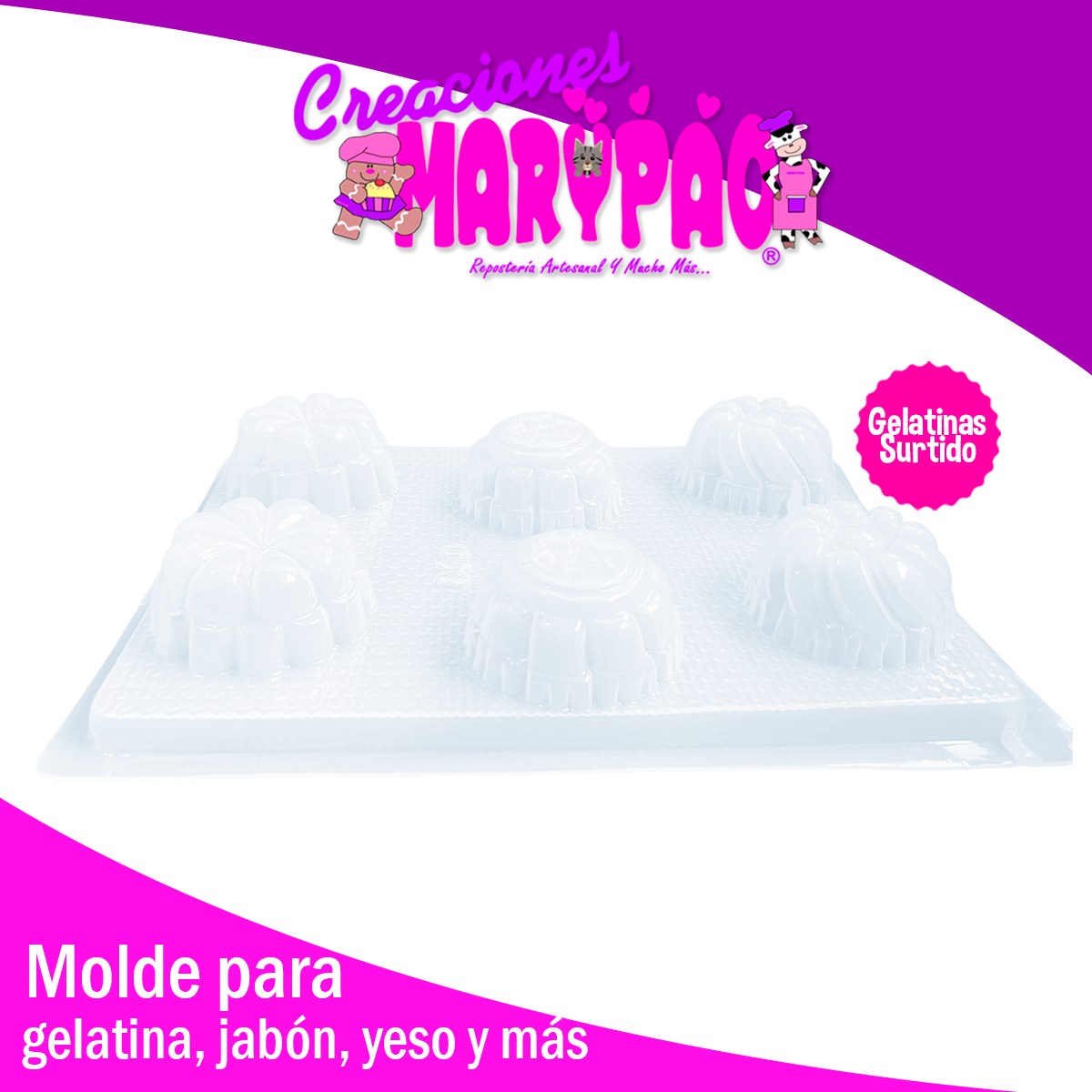 Molde Para Gelatinas Individuales Surtido