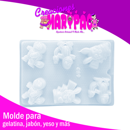 Molde Pokémon Para Jabón Gomita Gelatinas Yeso