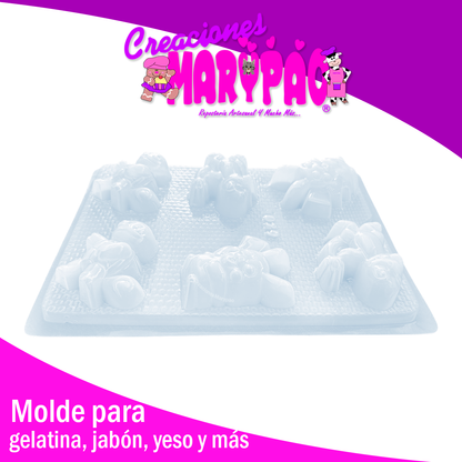 Molde Pokémon Para Jabón Gomita Gelatinas Yeso