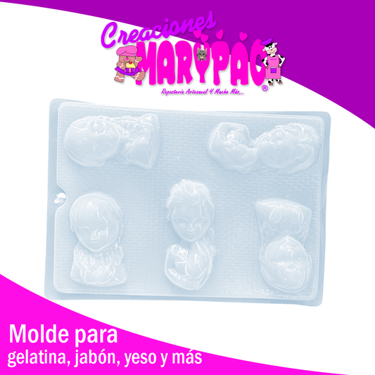 Molde Princesas Frozen Gelatina Jabones Yeso Resina
