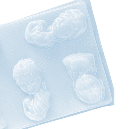 Molde Princesas Frozen Gelatina Jabones Yeso Resina