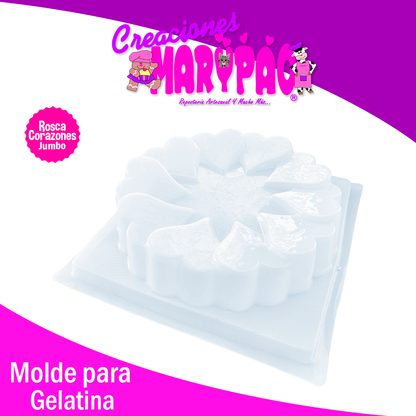 Molde Para Gelatina Rosca Corazon Jumbo