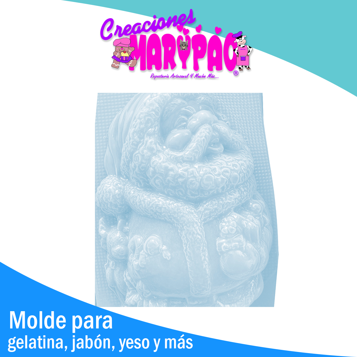 Molde Santa Claus Navidad Gelatinas Yeso