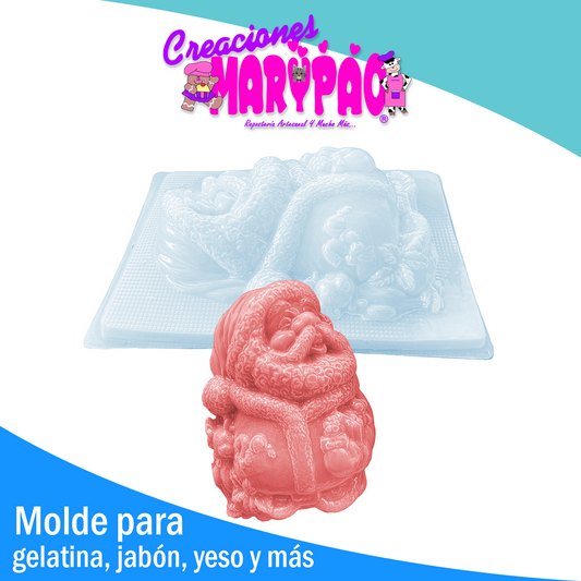 Molde Santa Claus Navidad Gelatinas Yeso
