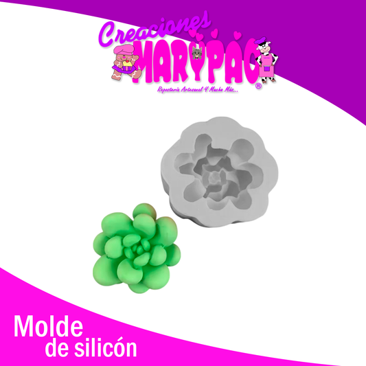Molde de Silicón Suculenta Mod1