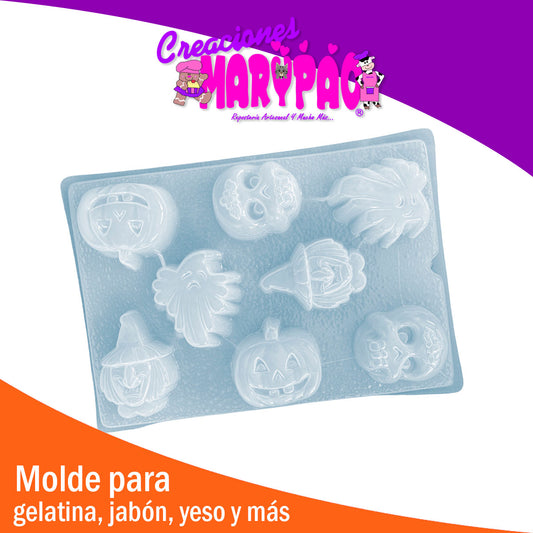Molde Surtido de Halloween Dia de Muertos Chocolate Gomita Gelatina