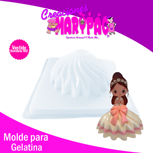 Molde Para Gelatina Rehilete Vestidos Mod2