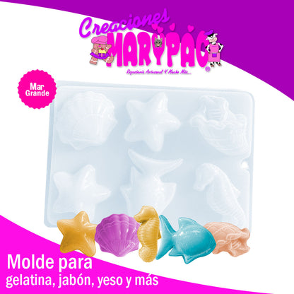 Molde Mar Modelo 2 Jabón Chocolate Gomita Gelatinas