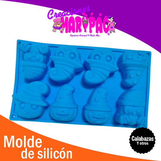 Molde De Silicón Halloween Calabazas