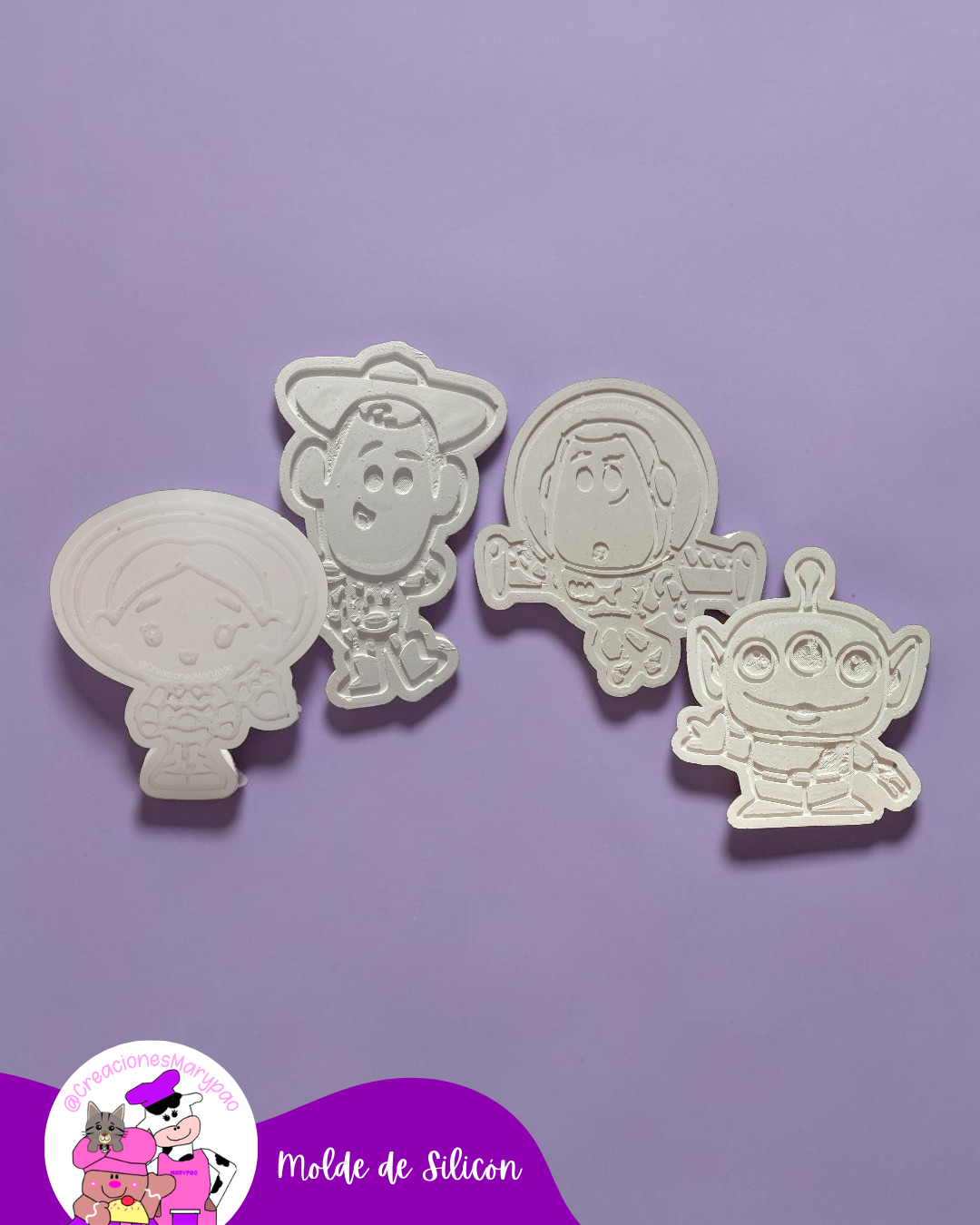 Moldes de Silicón Toy Story Yesitos, Velas - 4 Modelos Disponibles🤠🚀