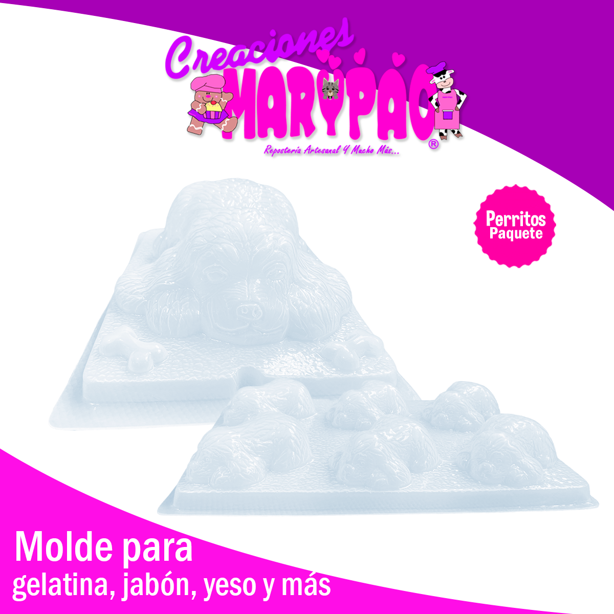 Moldes Perritos Gelatina Jabon