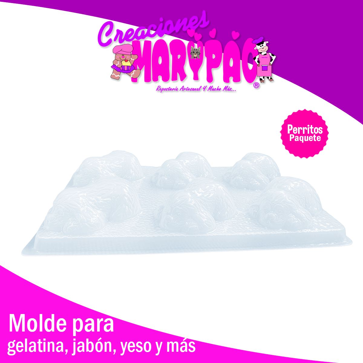 Moldes Perritos Gelatina Jabon