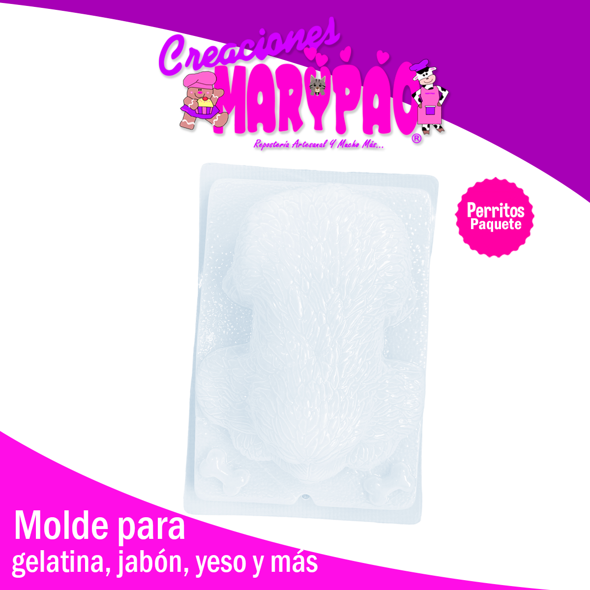 Moldes Perritos Gelatina Jabon