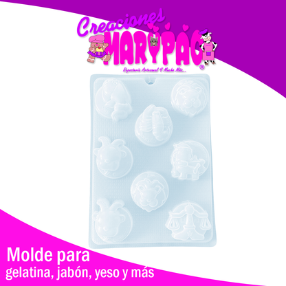 Moldes Signos Zodiacales Para Jabones Gelatinas Yeso