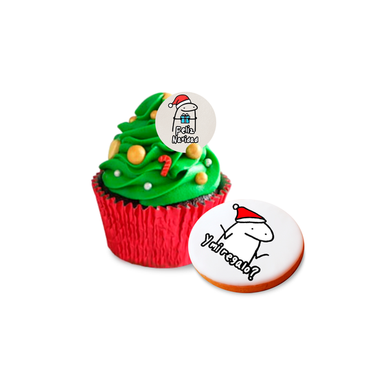 Obleas Comestibles Cupcakes Galletas Navidad Flork